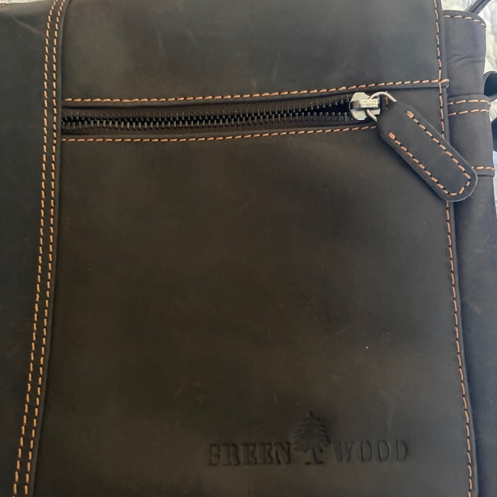Brown leather Messenger bag